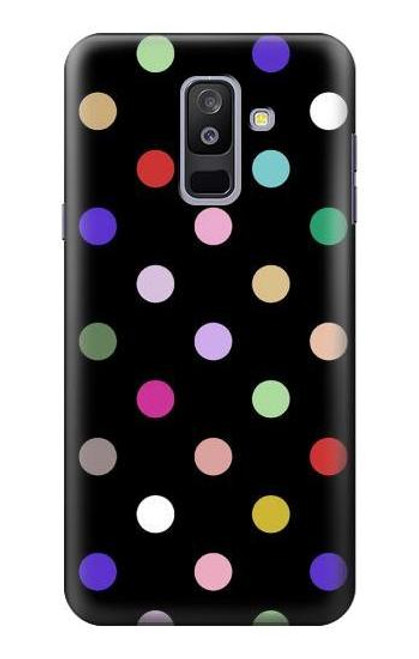 S3532 カラフルな水玉 Colorful Polka Dot Samsung Galaxy A6+ (2018), J8 Plus 2018, A6 Plus 2018  バックケース、フリップケース・カバー