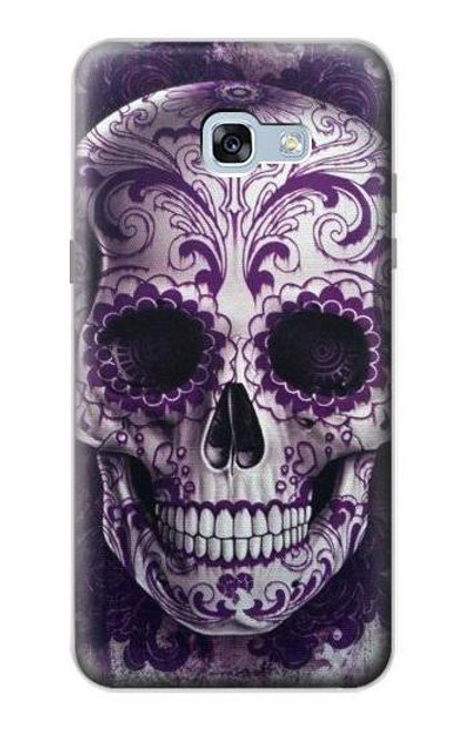 S3582 紫の頭蓋骨 Purple Sugar Skull Samsung Galaxy A5 (2017) バックケース、フリップケース・カバー