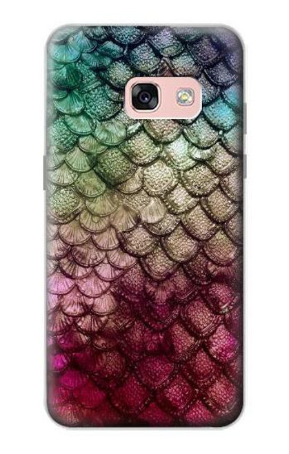 S3539 人魚の鱗 Mermaid Fish Scale Samsung Galaxy A3 (2017) バックケース、フリップケース・カバー