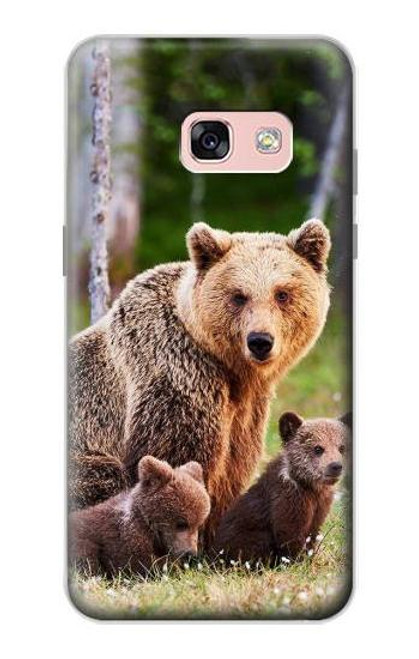 S3558 くまの家族 Bear Family Samsung Galaxy A3 (2017) バックケース、フリップケース・カバー