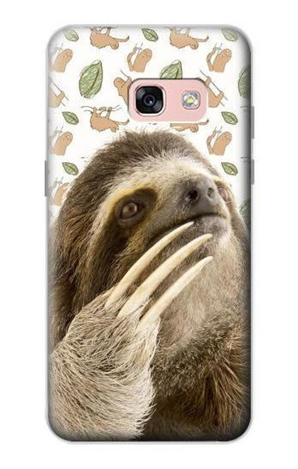 S3559 ナマケモノ Sloth Pattern Samsung Galaxy A3 (2017) バックケース、フリップケース・カバー