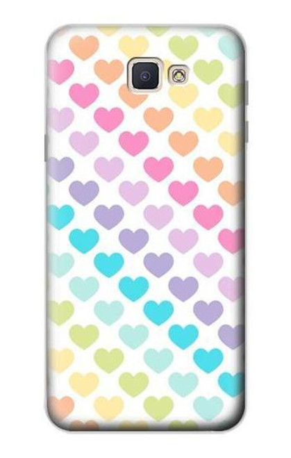 S3499 カラフルなハート柄 Colorful Heart Pattern Samsung Galaxy J7 Prime (SM-G610F) バックケース、フリップケース・カバー