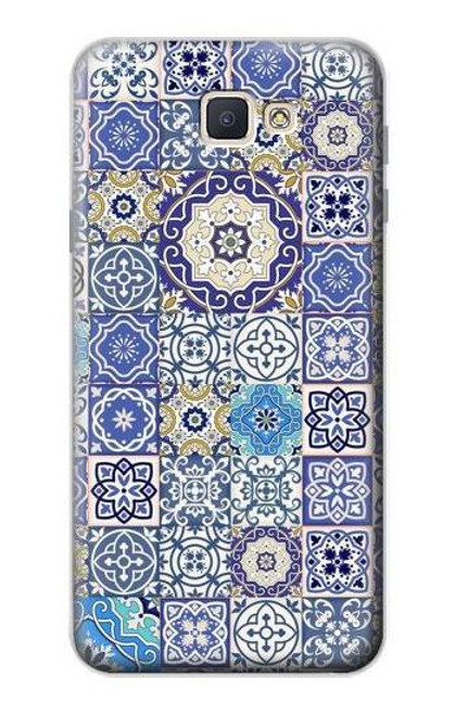 S3537 モロッコのモザイクパターン Moroccan Mosaic Pattern Samsung Galaxy J7 Prime (SM-G610F) バックケース、フリップケース・カバー
