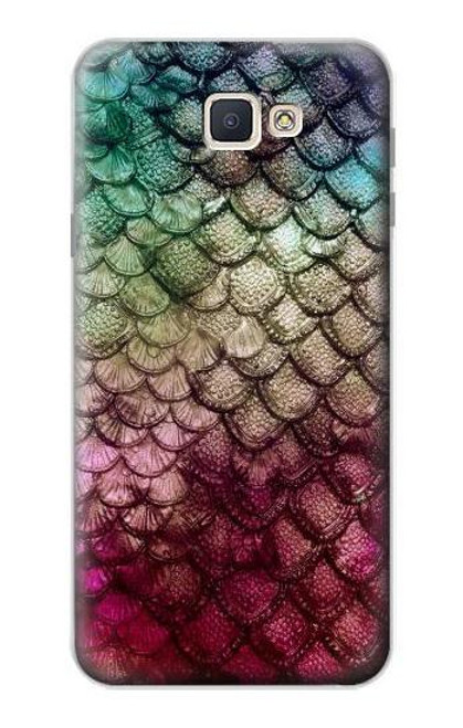 S3539 人魚の鱗 Mermaid Fish Scale Samsung Galaxy J7 Prime (SM-G610F) バックケース、フリップケース・カバー