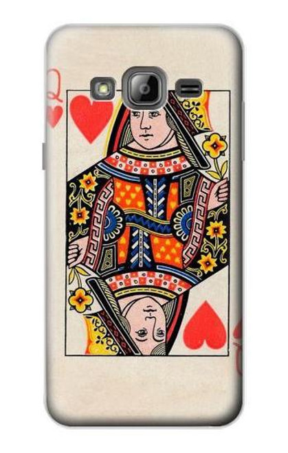 S3429 クイーンハートカード Queen Hearts Card Samsung Galaxy J3 (2016) バックケース、フリップケース・カバー