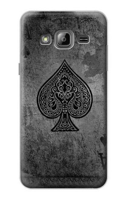 S3446 エーススペード Black Ace Spade Samsung Galaxy J3 (2016) バックケース、フリップケース・カバー