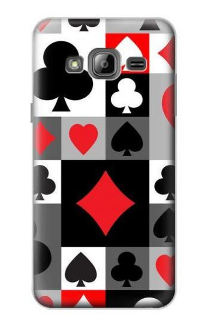 S3463 ポーカーカード Poker Card Suit Samsung Galaxy J3 (2016) バックケース、フリップケース・カバー