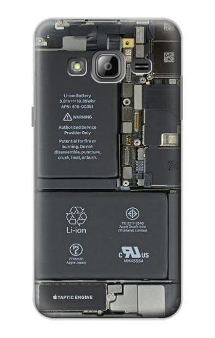 S3467 携帯電話の中のグラフィック Inside Mobile Phone Graphic Samsung Galaxy J3 (2016) バックケース、フリップケース・カバー