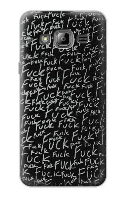 S3478 面白い言葉黒板 Funny Words Blackboard Samsung Galaxy J3 (2016) バックケース、フリップケース・カバー