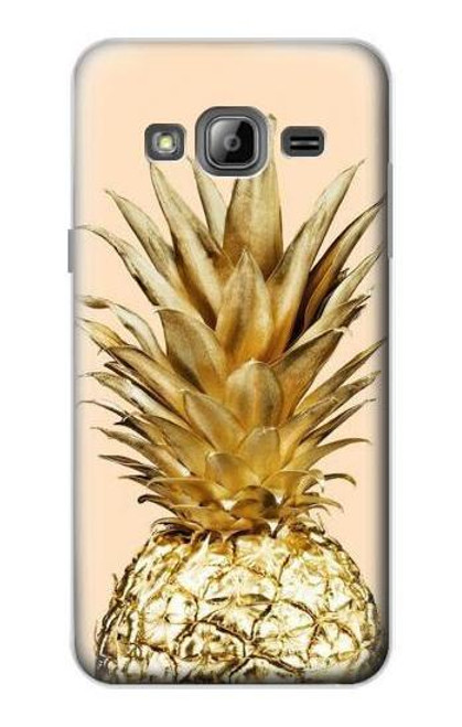S3490 ゴールドパイナップル Gold Pineapple Samsung Galaxy J3 (2016) バックケース、フリップケース・カバー