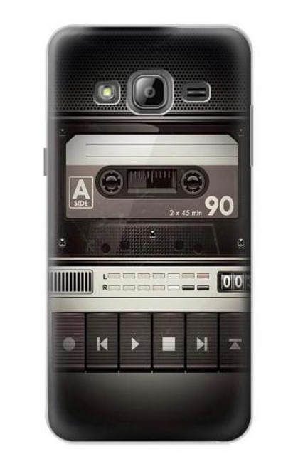 S3501 ビンテージカセットプレーヤー Vintage Cassette Player Samsung Galaxy J3 (2016) バックケース、フリップケース・カバー