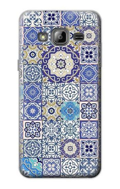 S3537 モロッコのモザイクパターン Moroccan Mosaic Pattern Samsung Galaxy J3 (2016) バックケース、フリップケース・カバー