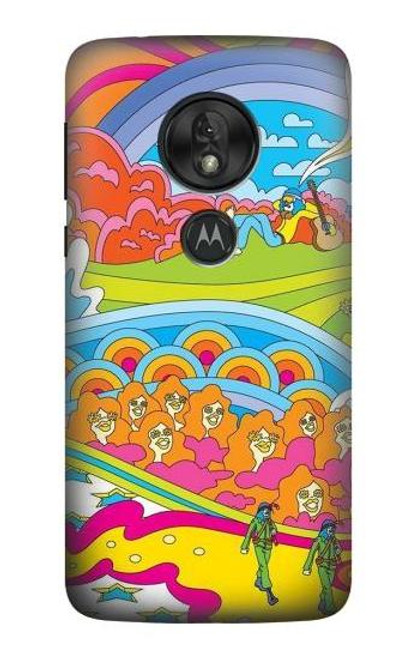 S3407 ヒッピーアート Hippie Art Motorola Moto G7 Play バックケース、フリップケース・カバー