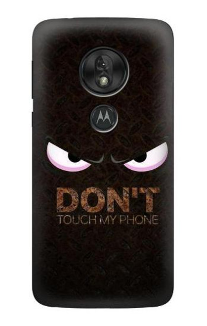 S3412 私の携帯に触るな Do Not Touch My Phone Motorola Moto G7 Play バックケース、フリップケース・カバー