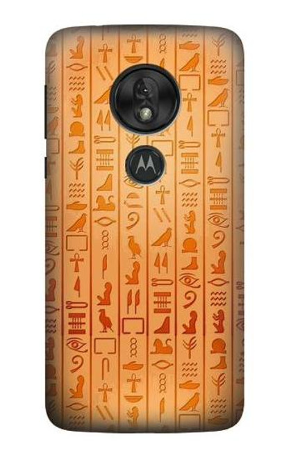 S3440 エジプトの象形文字 Egyptian Hieroglyphs Motorola Moto G7 Play バックケース、フリップケース・カバー