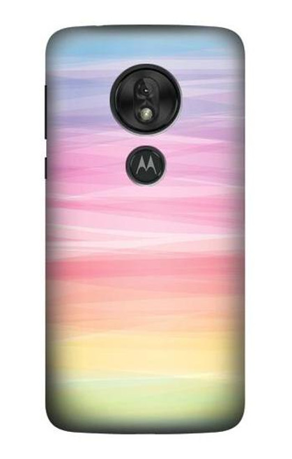 S3507 カラフルな虹 パステル Colorful Rainbow Pastel Motorola Moto G7 Play バックケース、フリップケース・カバー