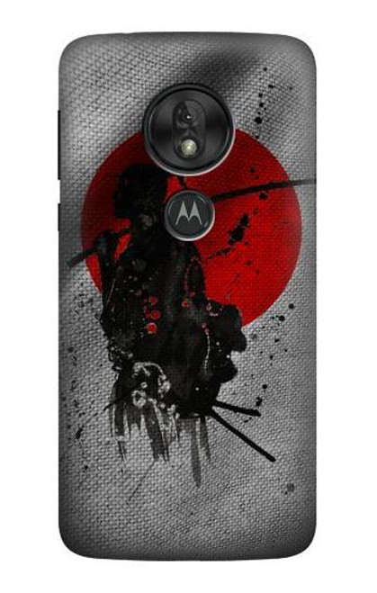 S3517 日本国旗Sa Japan Flag Samurai Motorola Moto G7 Play バックケース、フリップケース・カバー