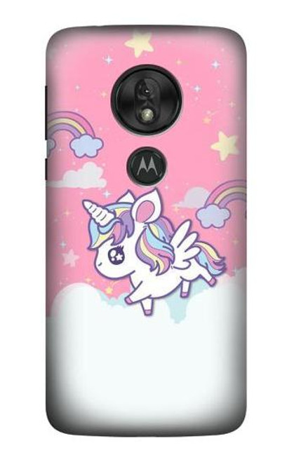 S3518 ユニコーン漫画 Unicorn Cartoon Motorola Moto G7 Play バックケース、フリップケース・カバー