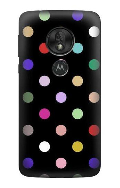 S3532 カラフルな水玉 Colorful Polka Dot Motorola Moto G7 Play バックケース、フリップケース・カバー