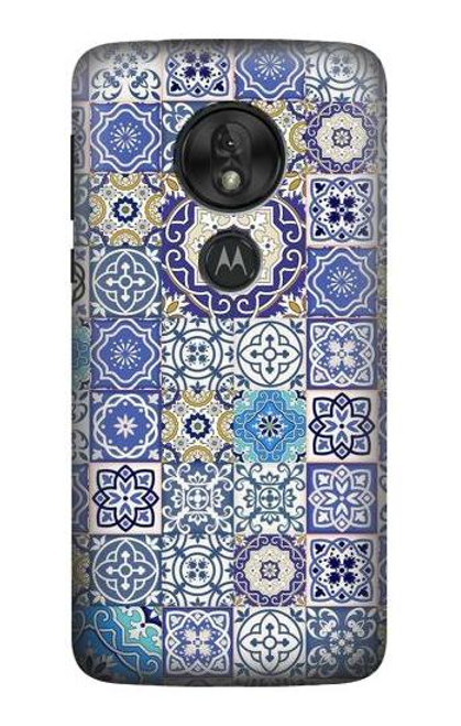 S3537 モロッコのモザイクパターン Moroccan Mosaic Pattern Motorola Moto G7 Play バックケース、フリップケース・カバー