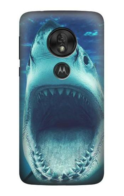 S3548 イタチザメ Tiger Shark Motorola Moto G7 Play バックケース、フリップケース・カバー