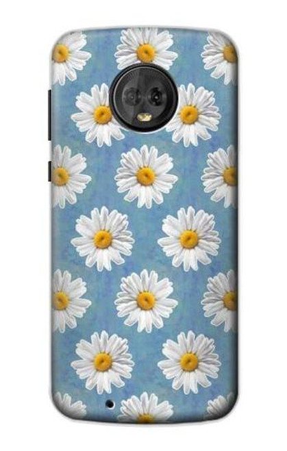 S3454 フローラルデイジー Floral Daisy Motorola Moto G6 バックケース、フリップケース・カバー