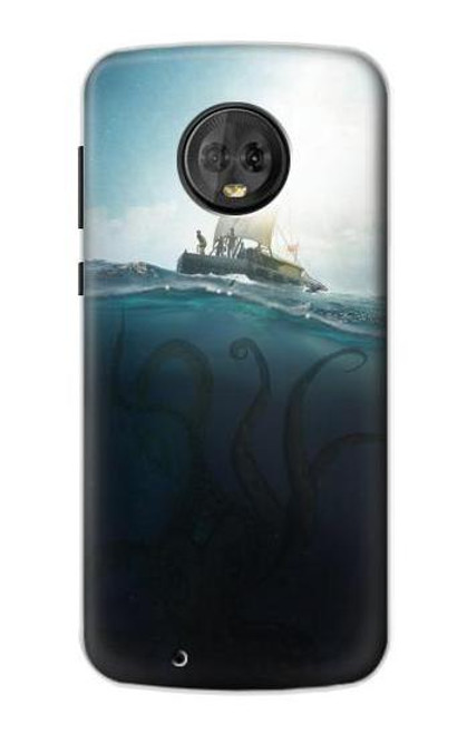 S3540 巨大なタコ Giant Octopus Motorola Moto G6 バックケース、フリップケース・カバー