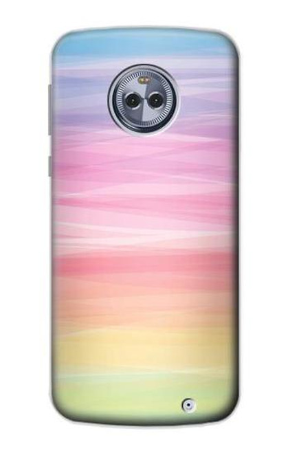 S3507 カラフルな虹 パステル Colorful Rainbow Pastel Motorola Moto X4 バックケース、フリップケース・カバー