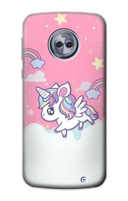 S3518 ユニコーン漫画 Unicorn Cartoon Motorola Moto X4 バックケース、フリップケース・カバー