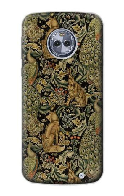 S3661 ウィリアム・モリス・フォレスト・ベルベット William Morris Forest Velvet Motorola Moto X4 バックケース、フリップケース・カバー