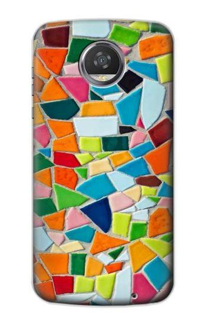 S3391 モザイクアートグラフィック Abstract Art Mosaic Tiles Graphic Motorola Moto Z2 Play, Z2 Force バックケース、フリップケース・カバー