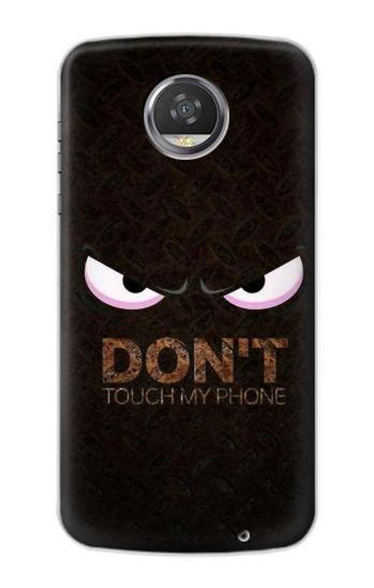 S3412 私の携帯に触るな Do Not Touch My Phone Motorola Moto Z2 Play, Z2 Force バックケース、フリップケース・カバー