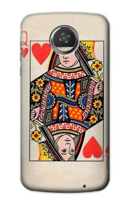 S3429 クイーンハートカード Queen Hearts Card Motorola Moto Z2 Play, Z2 Force バックケース、フリップケース・カバー