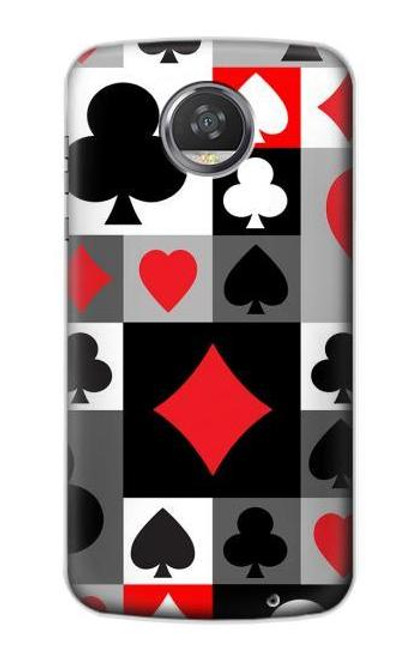 S3463 ポーカーカード Poker Card Suit Motorola Moto Z2 Play, Z2 Force バックケース、フリップケース・カバー