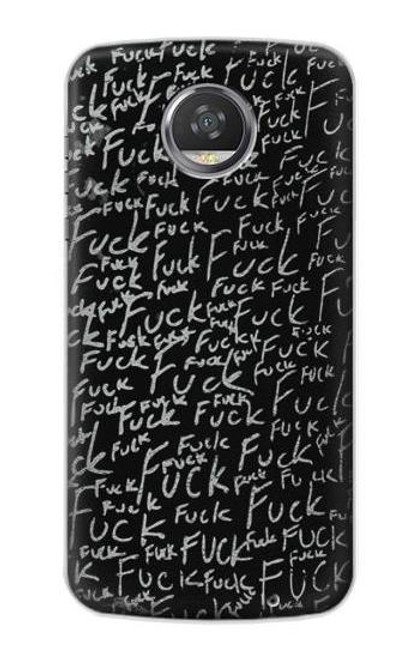 S3478 面白い言葉黒板 Funny Words Blackboard Motorola Moto Z2 Play, Z2 Force バックケース、フリップケース・カバー