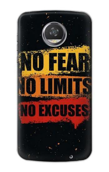 S3492 恐れのない言い訳のない No Fear Limits Excuses Motorola Moto Z2 Play, Z2 Force バックケース、フリップケース・カバー
