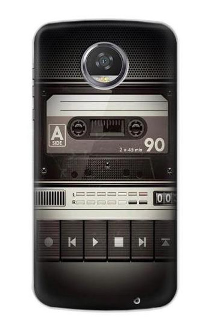 S3501 ビンテージカセットプレーヤー Vintage Cassette Player Motorola Moto Z2 Play, Z2 Force バックケース、フリップケース・カバー