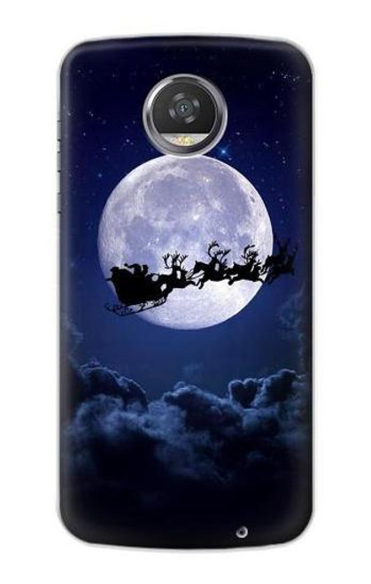 S3508 クリスマスサンタ Xmas Santa Moon Motorola Moto Z2 Play, Z2 Force バックケース、フリップケース・カバー