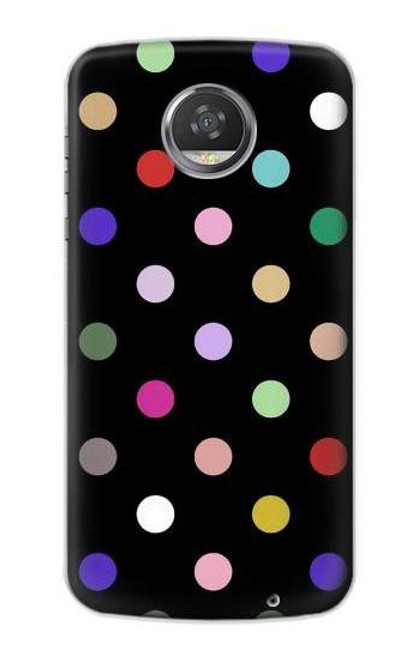 S3532 カラフルな水玉 Colorful Polka Dot Motorola Moto Z2 Play, Z2 Force バックケース、フリップケース・カバー