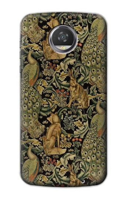 S3661 ウィリアム・モリス・フォレスト・ベルベット William Morris Forest Velvet Motorola Moto Z2 Play, Z2 Force バックケース、フリップケース・カバー