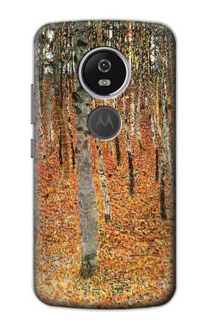 S3380 グスタフ・クリムト バーチフォレスト Gustav Klimt Birch Forest Motorola Moto E5 Plus バックケース、フリップケース・カバー
