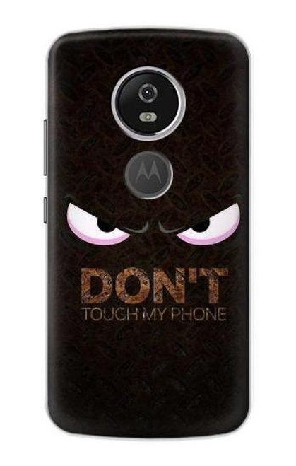 S3412 私の携帯に触るな Do Not Touch My Phone Motorola Moto E5 Plus バックケース、フリップケース・カバー