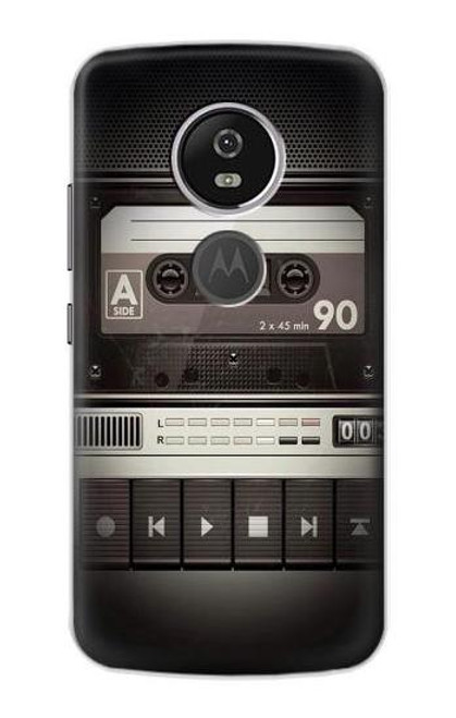 S3501 ビンテージカセットプレーヤー Vintage Cassette Player Motorola Moto E5 Plus バックケース、フリップケース・カバー