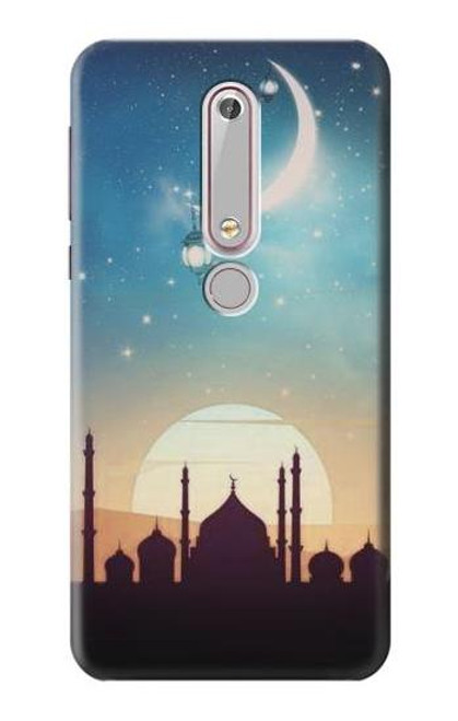 S3502 イスラムの夕日 Islamic Sunset Nokia 6.1, Nokia 6 2018 バックケース、フリップケース・カバー
