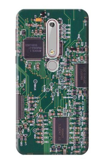 S3519 電子回路基板のグラフィック Electronics Circuit Board Graphic Nokia 6.1, Nokia 6 2018 バックケース、フリップケース・カバー