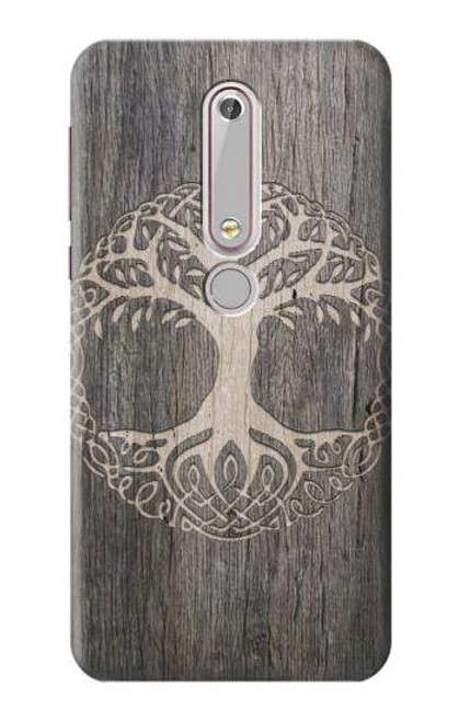 S3591 バイキングツリーオブライフシンボル Viking Tree of Life Symbol Nokia 6.1, Nokia 6 2018 バックケース、フリップケース・カバー