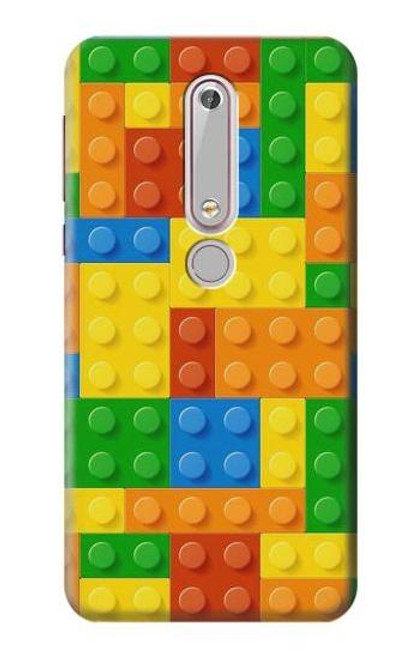S3595 レンガのおもちゃ Brick Toy Nokia 6.1, Nokia 6 2018 バックケース、フリップケース・カバー