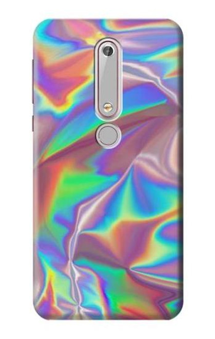 S3597 ホログラフィック写真印刷 Holographic Photo Printed Nokia 6.1, Nokia 6 2018 バックケース、フリップケース・カバー