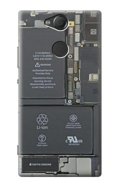 S3467 携帯電話の中のグラフィック Inside Mobile Phone Graphic Sony Xperia XA2 バックケース、フリップケース・カバー