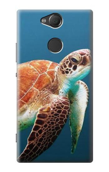 S3497 ウミガメ Green Sea Turtle Sony Xperia XA2 バックケース、フリップケース・カバー